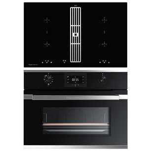 Kuppersbusch (варочная панель с вытяжкой KMI 8500.0 SR Silver Chrome + духовой шкаф CBP 6332.0 S3 Silver Chrome) фото в Санкт-Петербурге