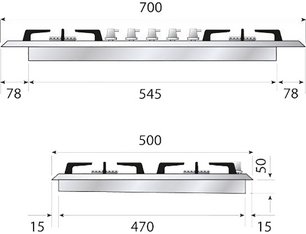 Варочная панель Ilve HCB70CN/AWB фото 2 в Санкт-Петербурге