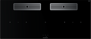 Индукционная варочная поверхность с вытяжкой Kuppersbusch KMI 12850.0 SR-E Silver Chrome фото в Санкт-Петербурге