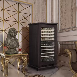 Винный шкаф Meyvel MV99PRO-KBT2 (Тёмный шоколад) фото 2 в Санкт-Петербурге