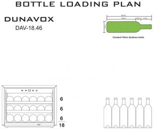 Винный шкаф Дунавокс DAV-18.46B.TO фото 4 в Санкт-Петербурге Винный шкаф Dunavox DAV-18.46B.TO фото 4 в Санкт-Петербурге