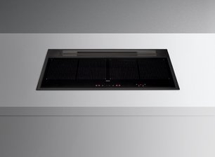 Варочная панель с вытяжкой Фалмек SINTESI 90 BLACK фото в Санкт-Петербурге Варочная панель с вытяжкой Falmec SINTESI 90 BLACK фото в Санкт-Петербурге