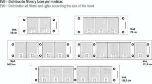 Встраиваемая вытяжка Pando EVO/580 INOX V.1050 ECO PLUS фото 4 в Санкт-Петербурге