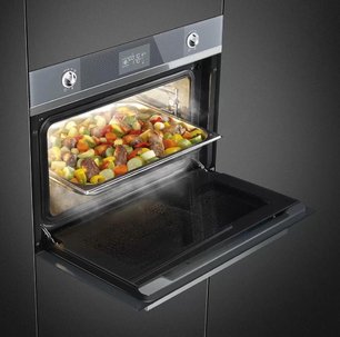 Духовой шкаф комбинированный с пароваркой Смег SF4102VCS фото 2 в Санкт-Петербурге Духовой шкаф комбинированный с пароваркой Smeg SF4102VCS фото 2 в Санкт-Петербурге