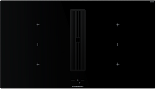 Индукционная варочная поверхность с вытяжкой Kuppersbusch KMI 9850.1 SR-E Black Velvet фото в Санкт-Петербурге