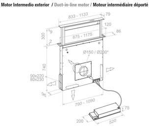 Встраиваемая в столешницу вытяжка Пандо E-320/120 INOX V.2000 фото 3 в Санкт-Петербурге Встраиваемая в столешницу вытяжка Pando E-320/120 INOX V.2000 фото 3 в Санкт-Петербурге