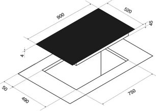 Индукционная варочная панель Pando PI-3800 AiRLINK фото 4 в Санкт-Петербурге