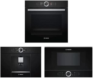 Bosch (духовой шкаф HSG636BB1 + кофемашина CTL636EB6 + микроволновая печь BFR634GB1) фото в Санкт-Петербурге