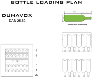 Винный шкаф Dunavox DAB-25.62DW.TO фото 3 в Санкт-Петербурге