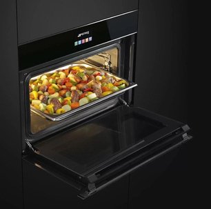 Духовой шкаф комбинированный с пароваркой Смег SF4604VCNX1 фото 3 в Санкт-Петербурге Духовой шкаф комбинированный с пароваркой Smeg SF4604VCNX1 фото 3 в Санкт-Петербурге