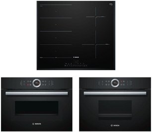 Bosch (духовой шкаф CMG633BB1 + пароварка CDG634AB0 + варочная панель PXE651FC1E) фото в Санкт-Петербурге
