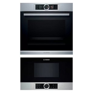 Bosch (духовой шкаф HBG636ES1 + микроволновая печь BFL 634GS1) фото в Санкт-Петербурге