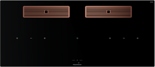 Индукционная варочная поверхность с вытяжкой Kuppersbusch KMI 12850.0 SR-S Copper фото в Санкт-Петербурге