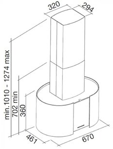 Вытяжка Фалмек Mirabilia isola 67 Pharo Vetro (800) ECP фото 3 в Санкт-Петербурге Вытяжка Falmec Mirabilia isola 67 Pharo Vetro (800) ECP фото 3 в Санкт-Петербурге