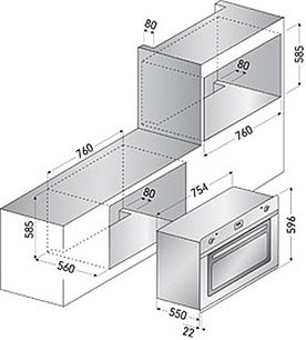 Духовой шкаф Илве 800-LVG фото 3 в Санкт-Петербурге Духовой шкаф Ilve 800-LVG фото 3 в Санкт-Петербурге