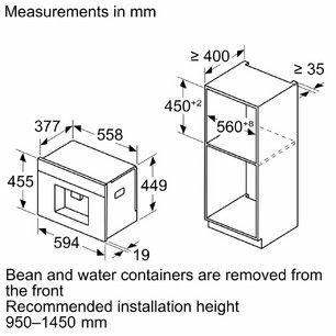 Встраиваемая кофемашина Сименс CT918L1B0 фото 3 в Санкт-Петербурге Встраиваемая кофемашина Siemens CT918L1B0 фото 3 в Санкт-Петербурге
