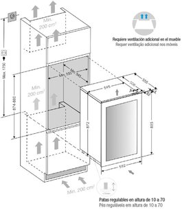 Встраиваемый винный шкаф Пандо PVMAP 88-49 PAL фото 3 в Санкт-Петербурге Встраиваемый винный шкаф Pando PVMAP 88-49 PAL фото 3 в Санкт-Петербурге