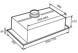 Встраиваемая вытяжка Teka GFH 55 STAINLESS STEEL фото 2 в Санкт-Петербурге