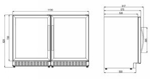 Винный шкаф Dometic C50G Double Classic фото 3 в Санкт-Петербурге