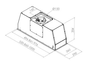 Вытяжка Pando PRO/52 INOX V. 830 фото 3 в Санкт-Петербурге