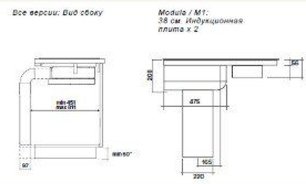 Варочная панель FALMEC Design+ MODULA/M1 (84 х 51) фото 3 в Санкт-Петербурге Варочная панель FALMEC Design+ MODULA/M1 (84 х 51) фото 3 в Санкт-Петербурге