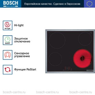 Электрическая варочная панель Bosch PKE645BB2E фото 2 в Санкт-Петербурге