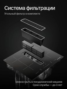 Индукционная варочная панель с вытяжкой Kuppersberg IHI 690 фото 2 в Санкт-Петербурге