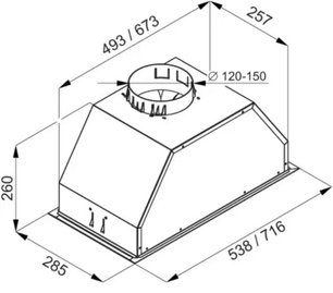 Встраиваемая вытяжка Маунфилд Urania 74 INOX фото 4 в Санкт-Петербурге Встраиваемая вытяжка Maunfeld Urania 74 INOX фото 4 в Санкт-Петербурге