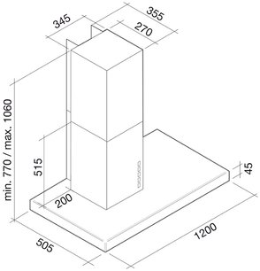 Вытяжка Falmec Lux 120 white (800) ECP фото 3 в Санкт-Петербурге