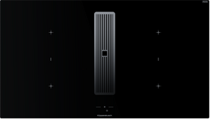 Индукционная варочная поверхность с вытяжкой Kuppersbusch с ручками из нержавеющей стали KMI 9850.1 SR-E Stainless steel фото в Санкт-Петербурге