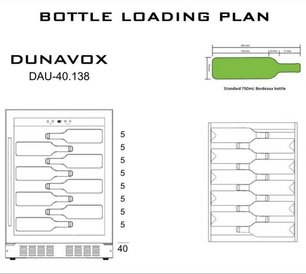 Винный шкаф Dunavox DAU-40.138SS фото 3 в Санкт-Петербурге