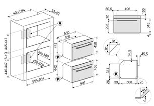 Комбинированный духовой шкаф с функцией СВЧ Smeg SF4102MCS фото 4 в Санкт-Петербурге