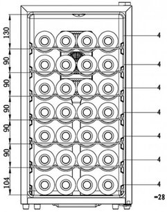 Винный шкаф Ла Соммельер LS28KB фото 2 в Санкт-Петербурге Винный шкаф La Sommeliere LS28KB фото 2 в Санкт-Петербурге