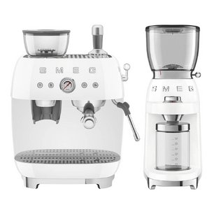 Smeg 50`s Style (кофемашина EGF03WHEU + кофемолка CGF11WHEU) фото в Санкт-Петербурге