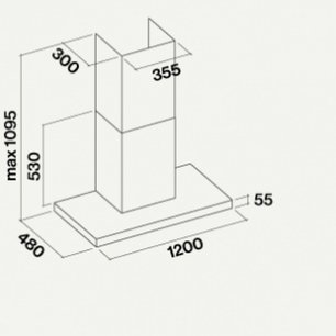 Вытяжка Фалмек Lumina 120 Glass White wall (NRS) фото 2 в Санкт-Петербурге Вытяжка Falmec Lumina 120 Glass White wall (NRS) фото 2 в Санкт-Петербурге