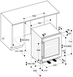 Встраиваемый винный шкаф Гаггенау RW404262 фото 4 в Санкт-Петербурге Встраиваемый винный шкаф Gaggenau RW404262 фото 4 в Санкт-Петербурге