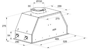 Встраиваемая вытяжка Kaiser EA 548 фото 4 в Санкт-Петербурге