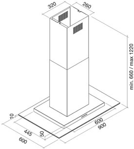 Вытяжка Falmec Exploit top isola 90 ix touchfree (800) ECP фото 4 в Санкт-Петербурге