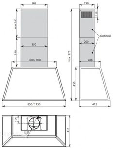 Вытяжка Фалмек TIME 85 anthracite фото 3 в Санкт-Петербурге Вытяжка Falmec TIME 85 anthracite фото 3 в Санкт-Петербурге