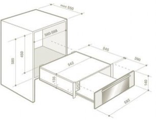 Подогреватель Де Дитрих DWD 1114 X фото 2 в Санкт-Петербурге Подогреватель De Dietrich DWD 1114 X фото 2 в Санкт-Петербурге