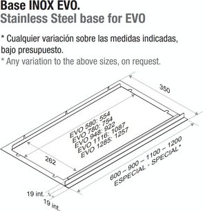 Встраиваемая вытяжка Pando EVO/580 INOX V.1050 ECO PLUS фото 3 в Санкт-Петербурге