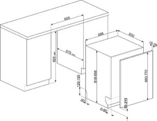 Встраиваемая посудомоечная машина Smeg STL5352C фото 3 в Санкт-Петербурге