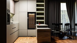 Встраиваемый винный шкаф Мэйвел MV66-KBB1 фото 2 в Санкт-Петербурге Встраиваемый винный шкаф Meyvel MV66-KBB1 фото 2 в Санкт-Петербурге