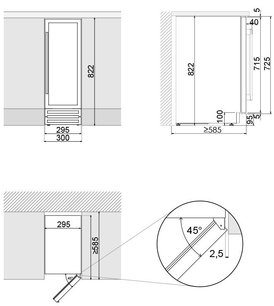 Встраиваемый винный шкаф Pando PVZB 30-16CRR фото 3 в Санкт-Петербурге