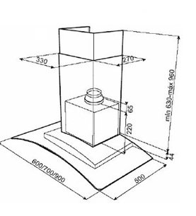 Вытяжка Teka NC2 60 BLACK фото 2 в Санкт-Петербурге