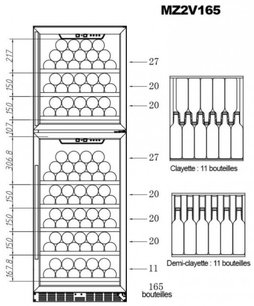 Винный шкаф La Sommeliere MZ2V165 фото 4 в Санкт-Петербурге