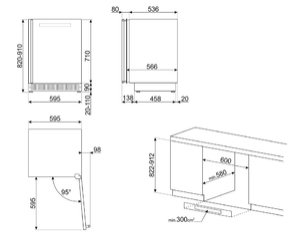 Встраиваемый винный холодильник Смег CVI138LS3 фото 4 в Санкт-Петербурге Встраиваемый винный холодильник Smeg CVI138LS3 фото 4 в Санкт-Петербурге