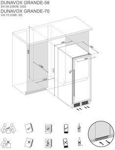 Винный шкаф Дунавокс DX-70.258B фото 3 в Санкт-Петербурге Винный шкаф Dunavox DX-70.258B фото 3 в Санкт-Петербурге