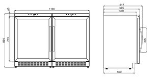 Винный шкаф Dometic B68G Double Basic фото 3 в Санкт-Петербурге