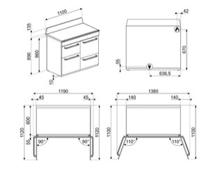 Варочный центр Смег TR4110GR фото 4 в Санкт-Петербурге Варочный центр Smeg TR4110GR фото 4 в Санкт-Петербурге